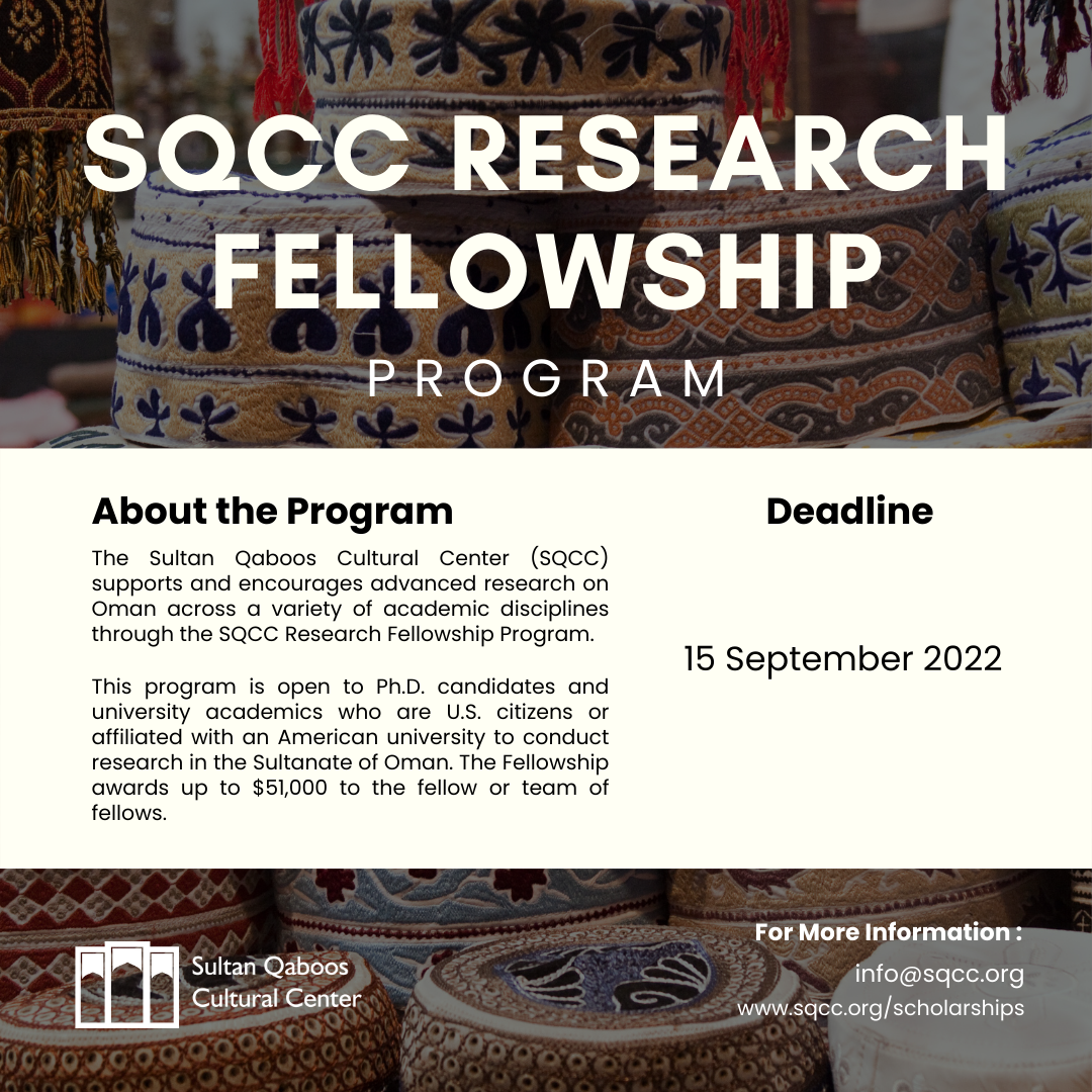 Research Fellowship Application Deadline Extended SQCC